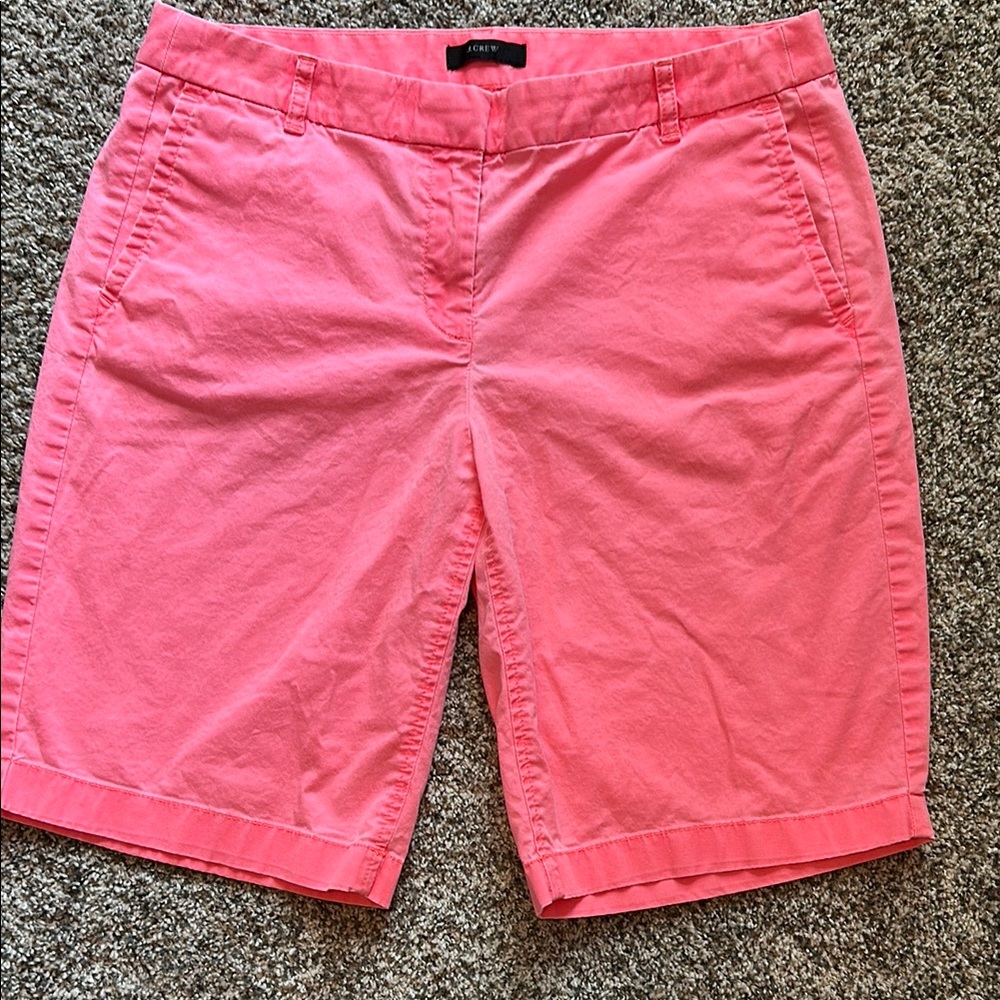 J. Crew Vibrant Coral Women's Bermudas
